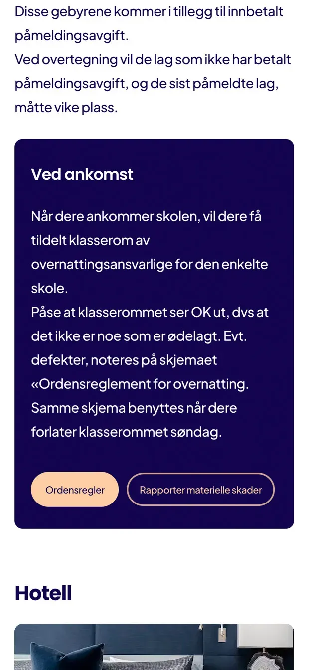 Messecup på mobil