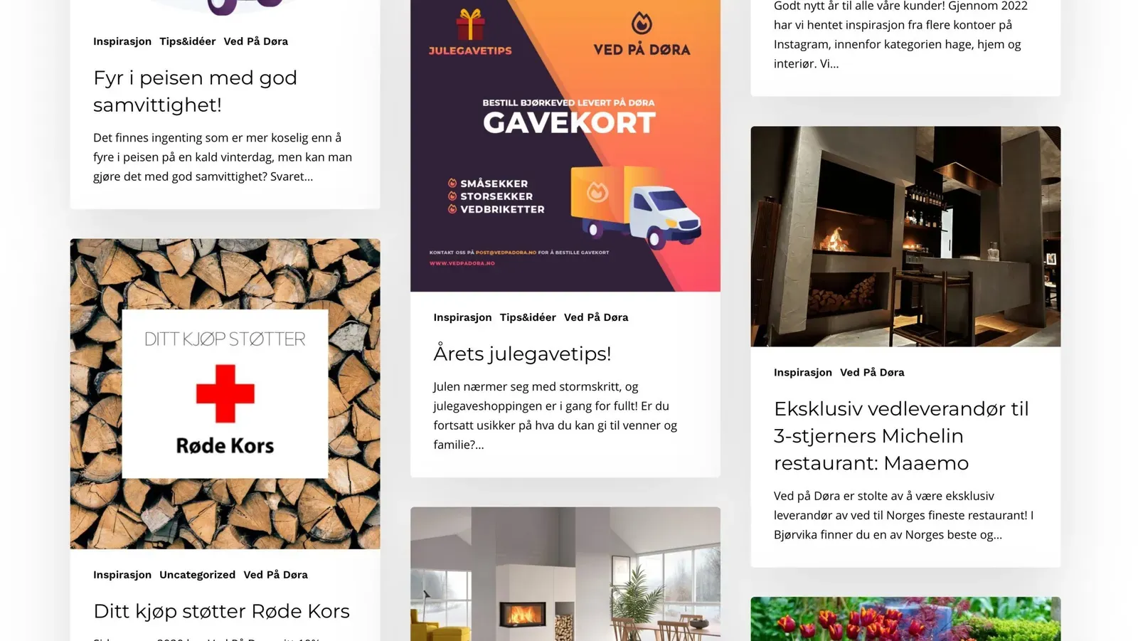 Inspirasjonsside på vedpadora.no
