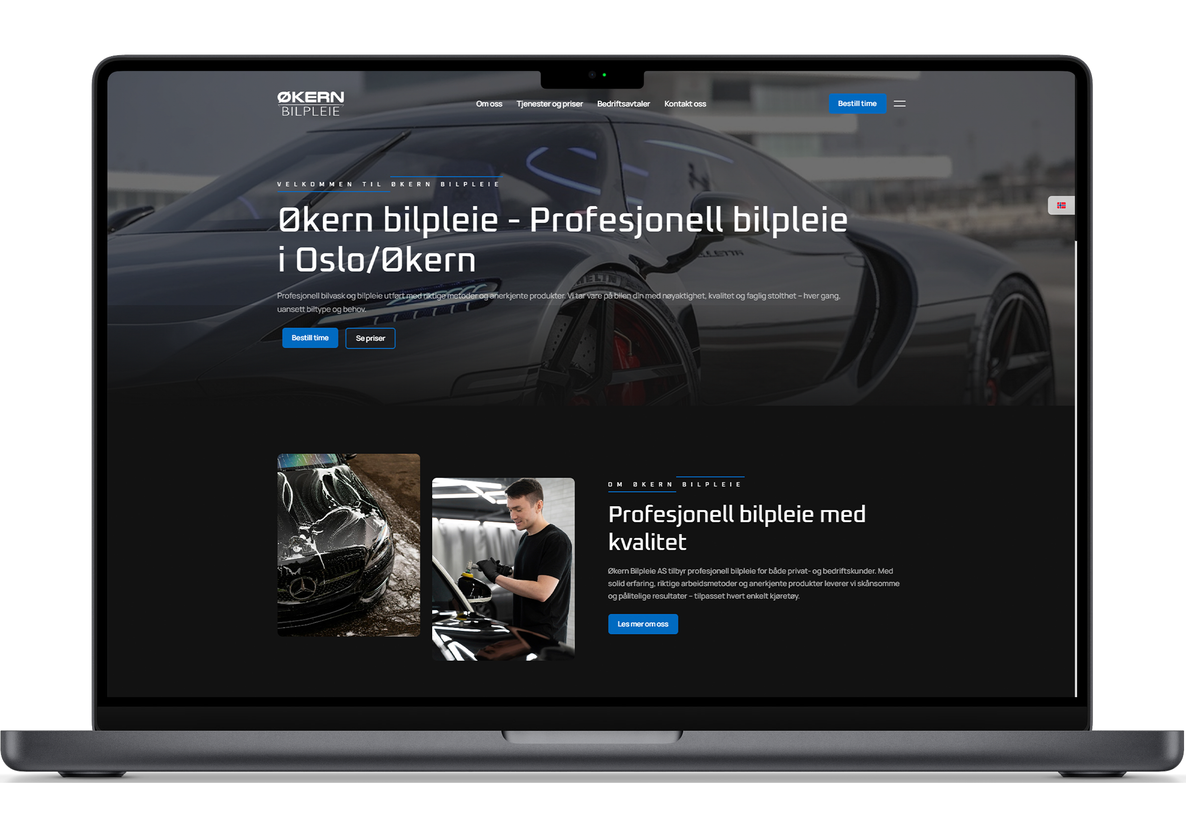 Nettsiden til Økern Bilpleie