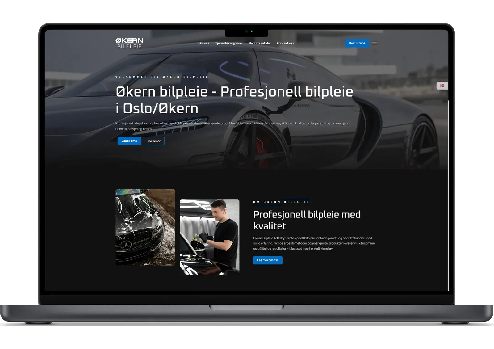 Nettsiden til Økern Bilpleie
